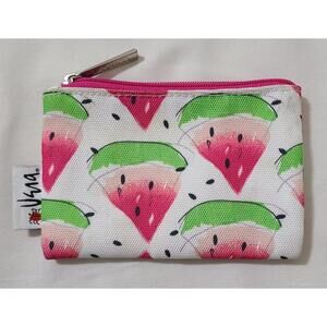 Vera Neumann + Clinique Cosmetic Makeup Bag Watermelon Ladybug Pouch Coin Purse